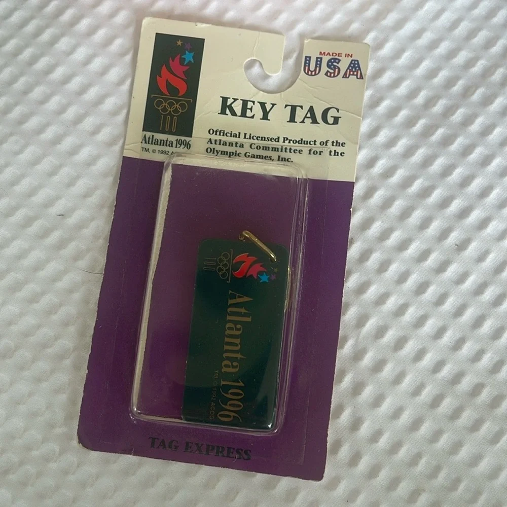 NEW Authentic Olympic Games 1996 Atlanta KEY TAG chain Official Licensed Product